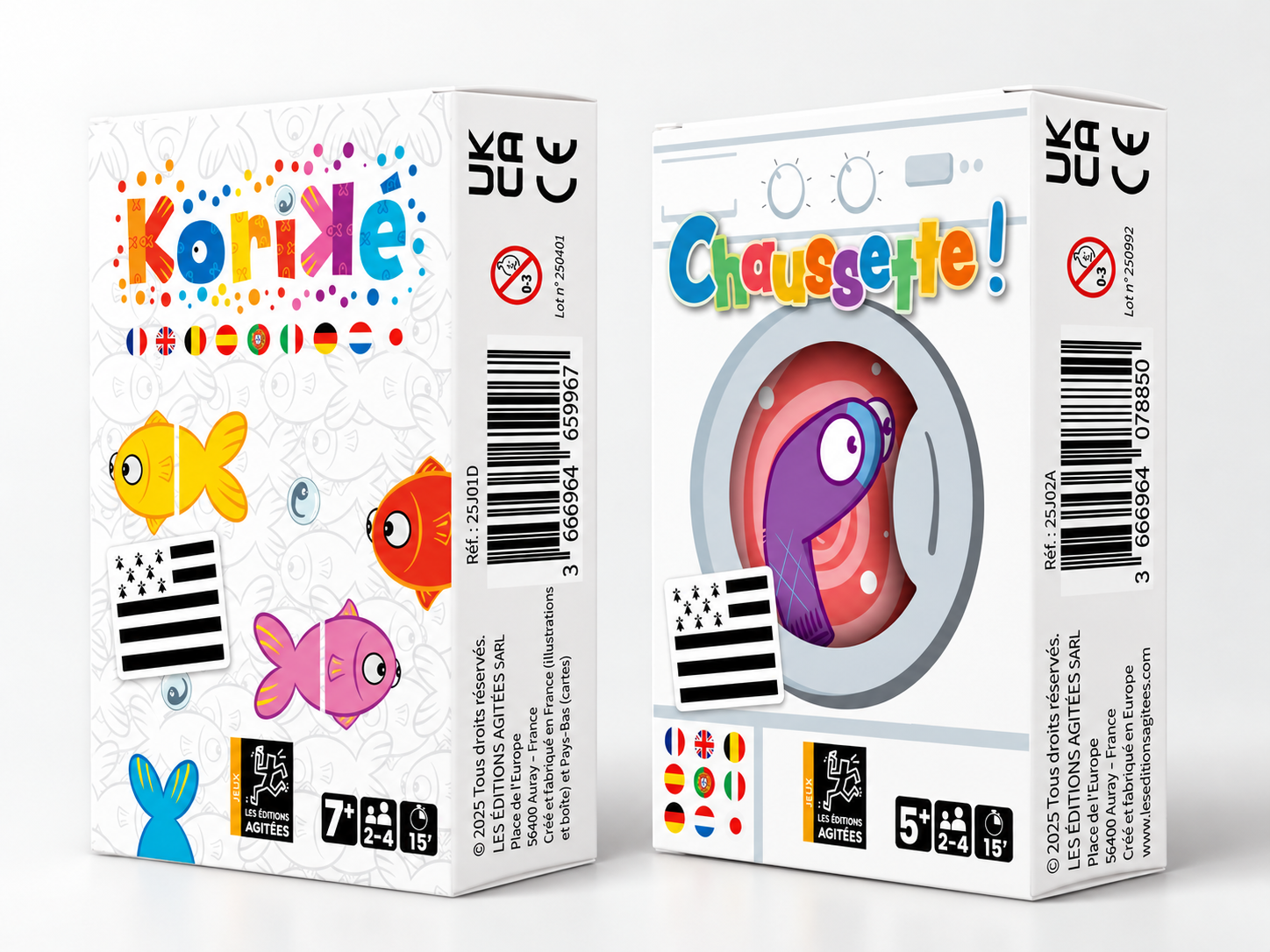 Chaussette ! et Koriké, nos deux jeux de cartes désormais traduits en breton