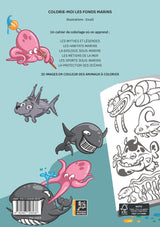 4e de couverture de Colorie-moi les fonds marins