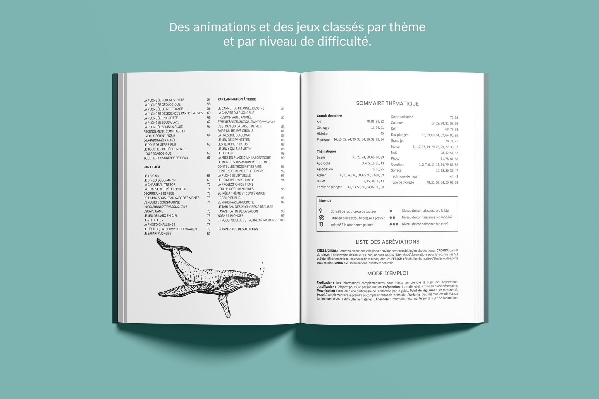 L'animation en plongée - par l'observation, la conduite de palanquée et le jeu