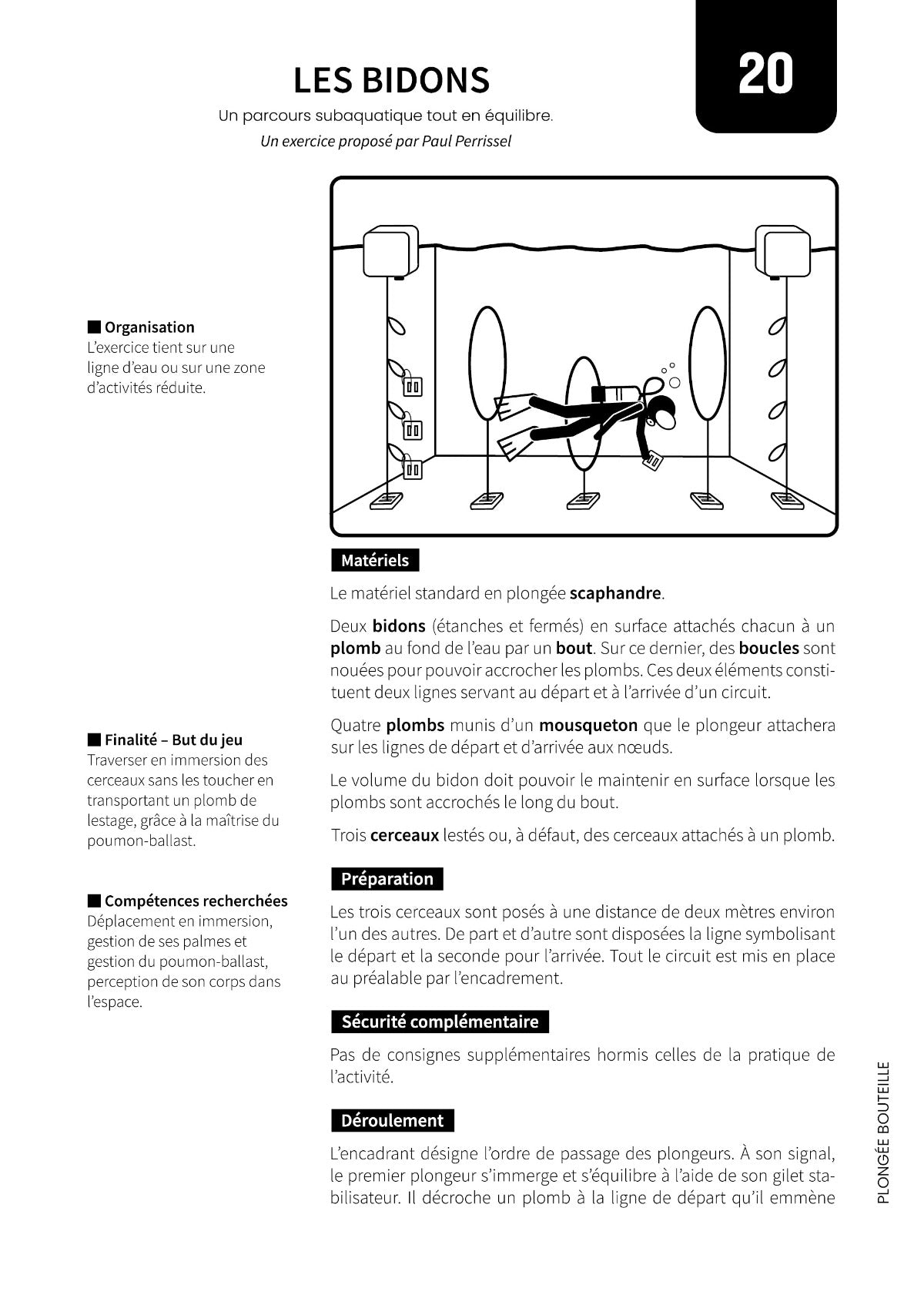 1 année d’entraînement de plongée subaquatique en piscine - Exercices et jeux