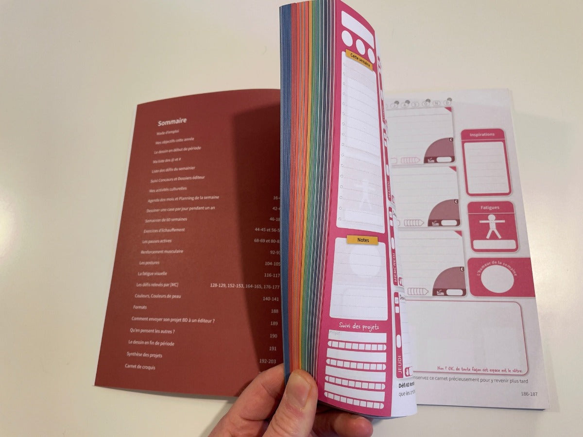 Le Carnet de bord du dessinateur, de la dessinatrice - Agenda perpétuel