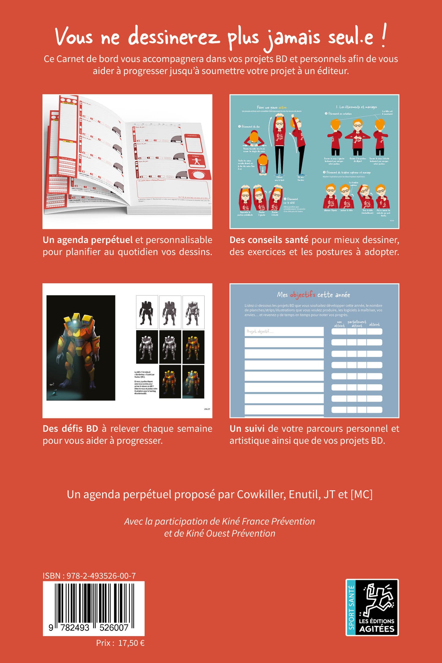 Le Carnet de bord du dessinateur, de la dessinatrice - Agenda perpétuel